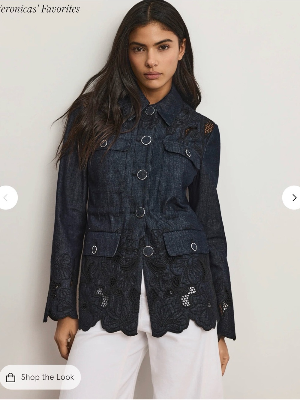 Veronica Beard Kiki Eyelet Jacket